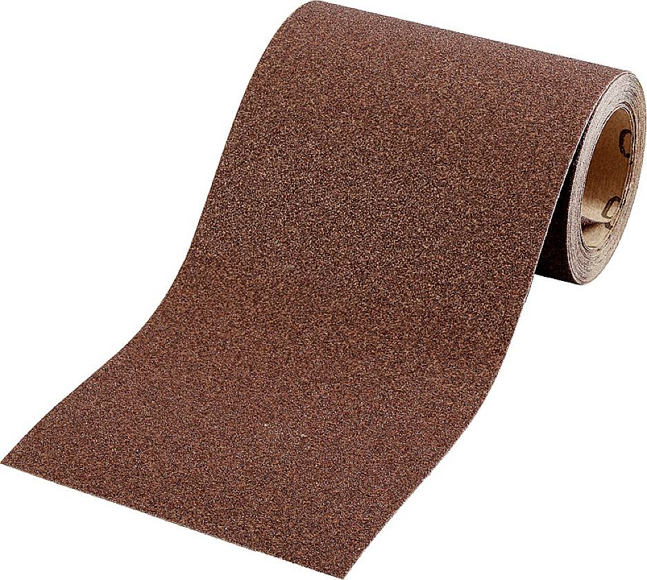 Brown sandpaper in a rolled mat, suitable for surface sanding in craft or industrial applications.