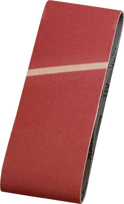 A red ribbon with a diagonal, colour-contrasting line through the middle.