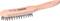 Wooden clothing brush with metal bristles and ergonomic handle, suitable for removing lint and dirt from garments.