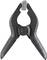 Black metal pliers with a ribbed handle and serrated jaws, ensuring a firm grip.