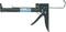 A black cartridge gun with a blue label and metal handle, suitable for precisely applying sealants or adhesives.
