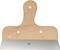 Filling knife with wooden handle and stainless steel blade. Suitable for smoothing surfaces in construction and renovation projects.