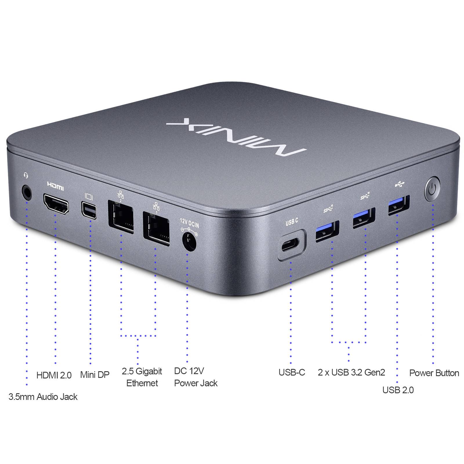 Minix Mini PC NEO J51-C8 MAX Intel® Celeron® N5105 2.9 GHz 8 GB RAM 512 GB SSD Intel Win 11 Pro NEO J51-C8 Max-5