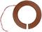 A brown, ring-shaped silicone heater with an opening and a cable for connection, pictured against a white background.