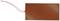 A rectangular, flat heating element made of brown material. Two red wires lead out from one side.