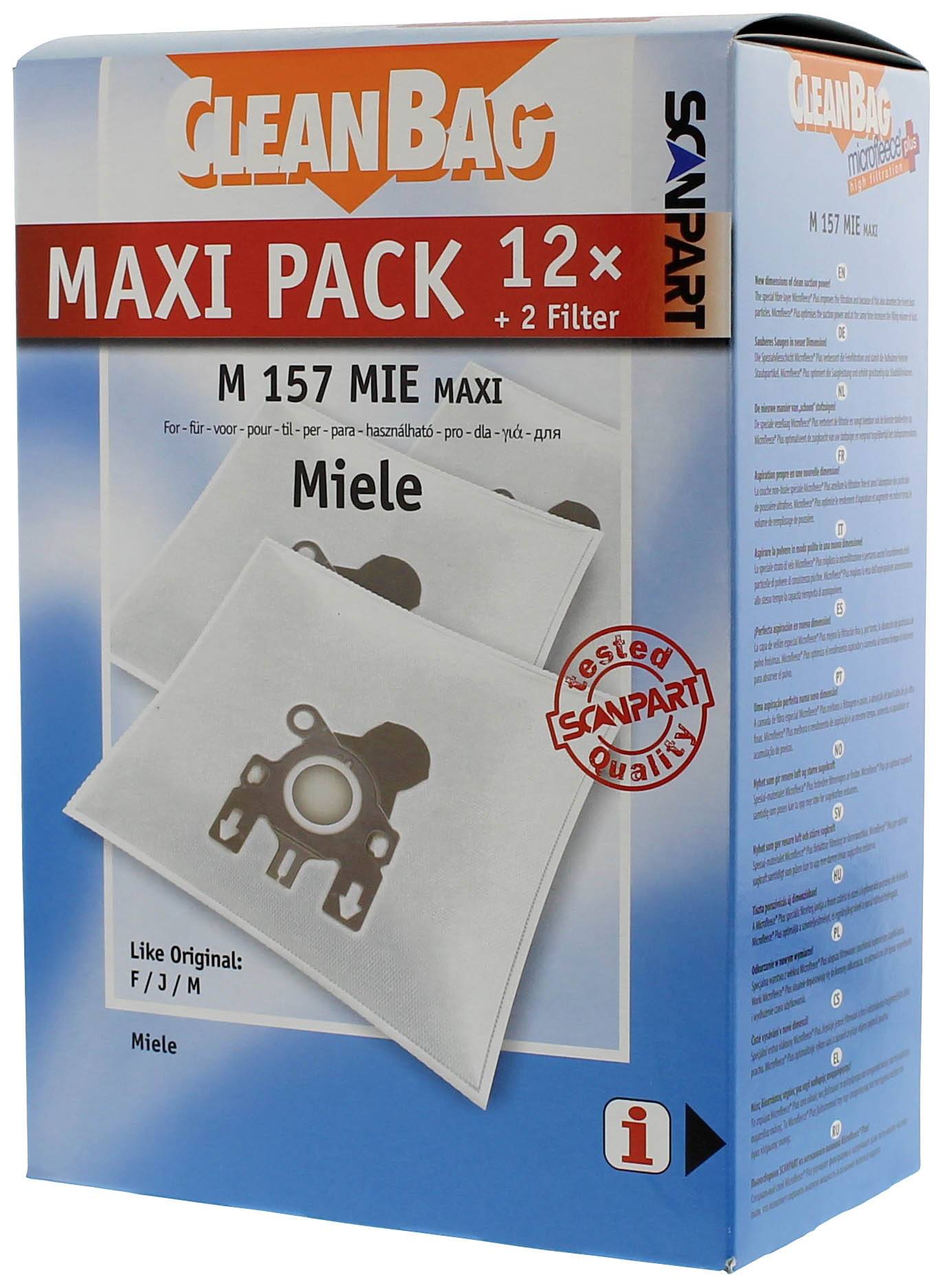 ScanPart Maxipack kompatibel mit Miele Typ F/J/M 2687426157 Vacuum cleaner bag-2