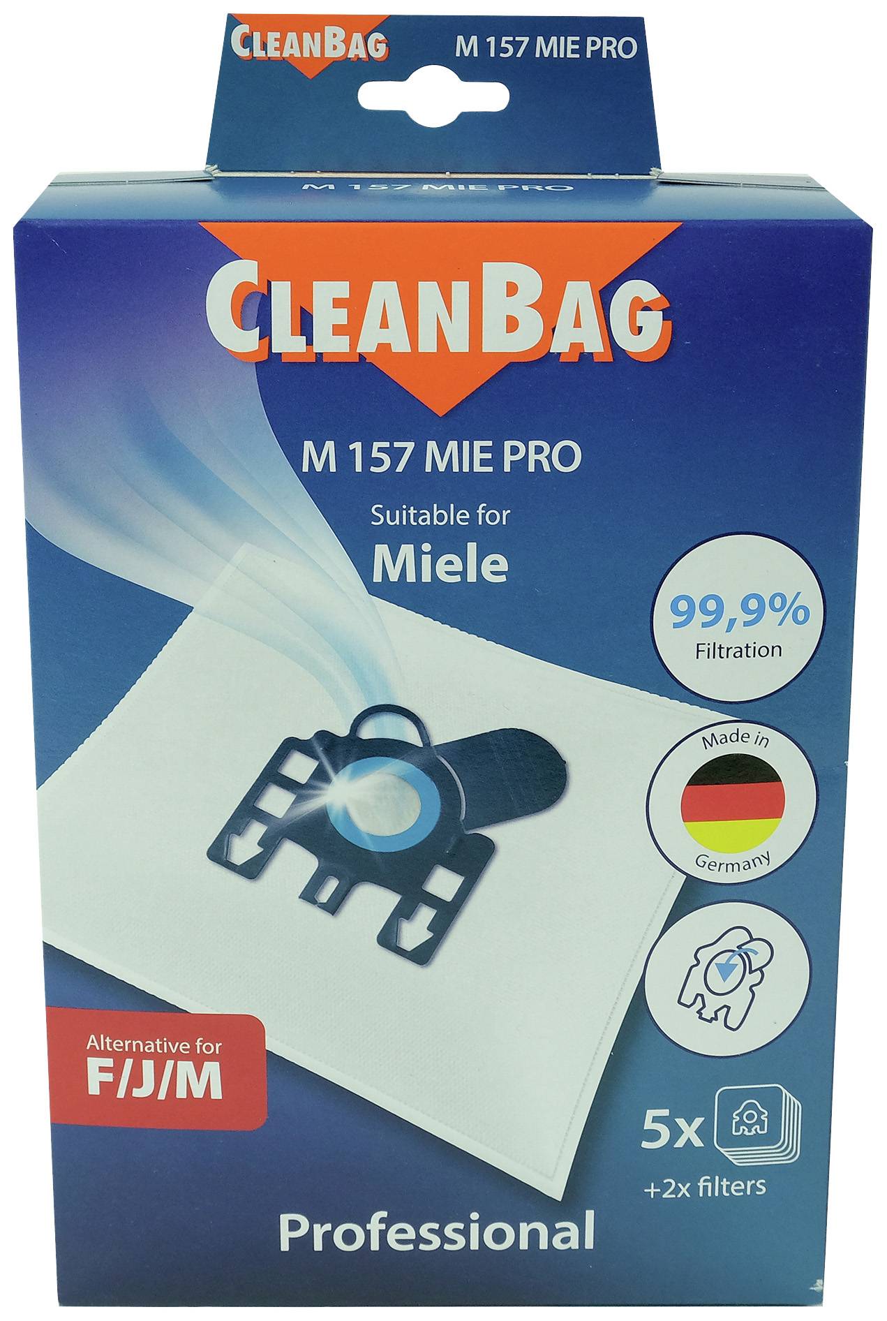 ScanPart Kompatibel mit Miele M 157 Miele Pro 2682326157 Vacuum cleaner bag