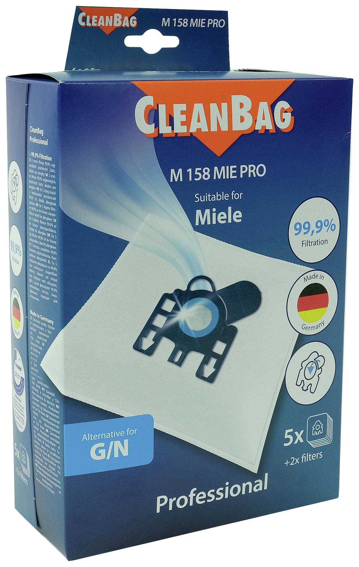 ScanPart Kompatibel mit Miele M 158 Miele Pro 2682326158 Vacuum cleaner bag