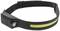 Head torch with adjustable strap, side light, and yellow light band. Perfect for outdoor activities after dark.