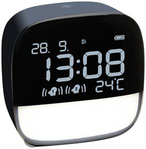 TFA Dostmann  60.2034.06  Quartz  Alarm clock  Night blue  Alarm times 2