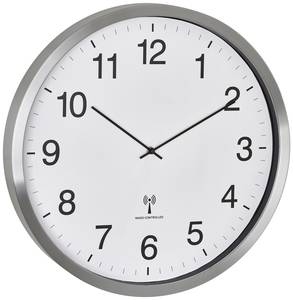TFA Dostmann 60.3548.02 Radio Wall clock 508 mm x 65 mm  White, Silver Large display