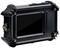 A black, robust electronic device with a display and protective casing, likely suitable for outdoor use.