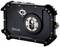 A black, robust camera with a distinctive, reinforced casing and central lens, designed for extremely resilient applications.