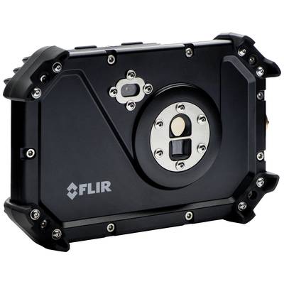 A robust, black device with a camera lens and FLIR logo on the back. Designed for use in demanding environments.