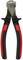 Wire cutters with red and black handles, suitable for cutting wires and cables.