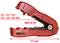 Red wire stripping tool for cables, suitable for 0.2-0.8 mm², display 'AWG 30-20', length 117 mm, with logos and brand name.