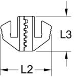 Pair of crimp inserts for wire-end sleeves, Ø 0.5 - 4 mm