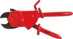 One-hand ratchet cable scissors with protective insulation, 290 mm