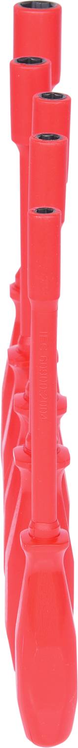 Red, rigid flexible waves side by side on a white background. Suitable for industrial or mechanical applications.