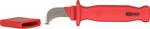 Cable knife with protective insulation and hook blade, 200mm