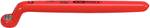 Ring spanner with protective insulation, offset , 27mm