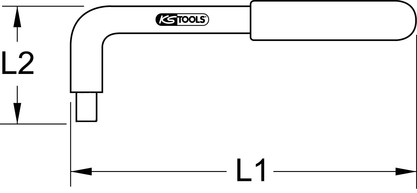 'Figure of an L-shaped Allen key with handle.'