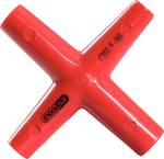 Four-way wrench with protective insulation, 10 x 11 x 13 x 17 mm