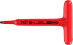 T-grip Torx pin wrench with protective insulation, T15, 120 mm