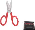Universal workshop scissors, 140 mm, including belt pouch