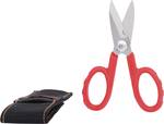 Universal workshop scissors, 140 mm, including belt pouch