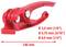 Red pipe cutter shows size specifications: diameter 3.0 mm, 4.75 mm, 6.0 mm; length 140 mm.