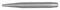 A long, cylindrical metal rod with tapered ends, possibly a tool or part of a machine.