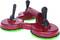 Red double suction pad with two levers for securing. Used for lifting smooth surfaces such as glass.