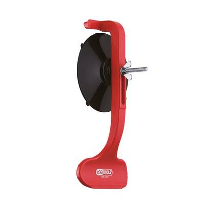 Rotary, wing-shaped tool holder set featuring a round, black mounting device and a central screw for fixation.