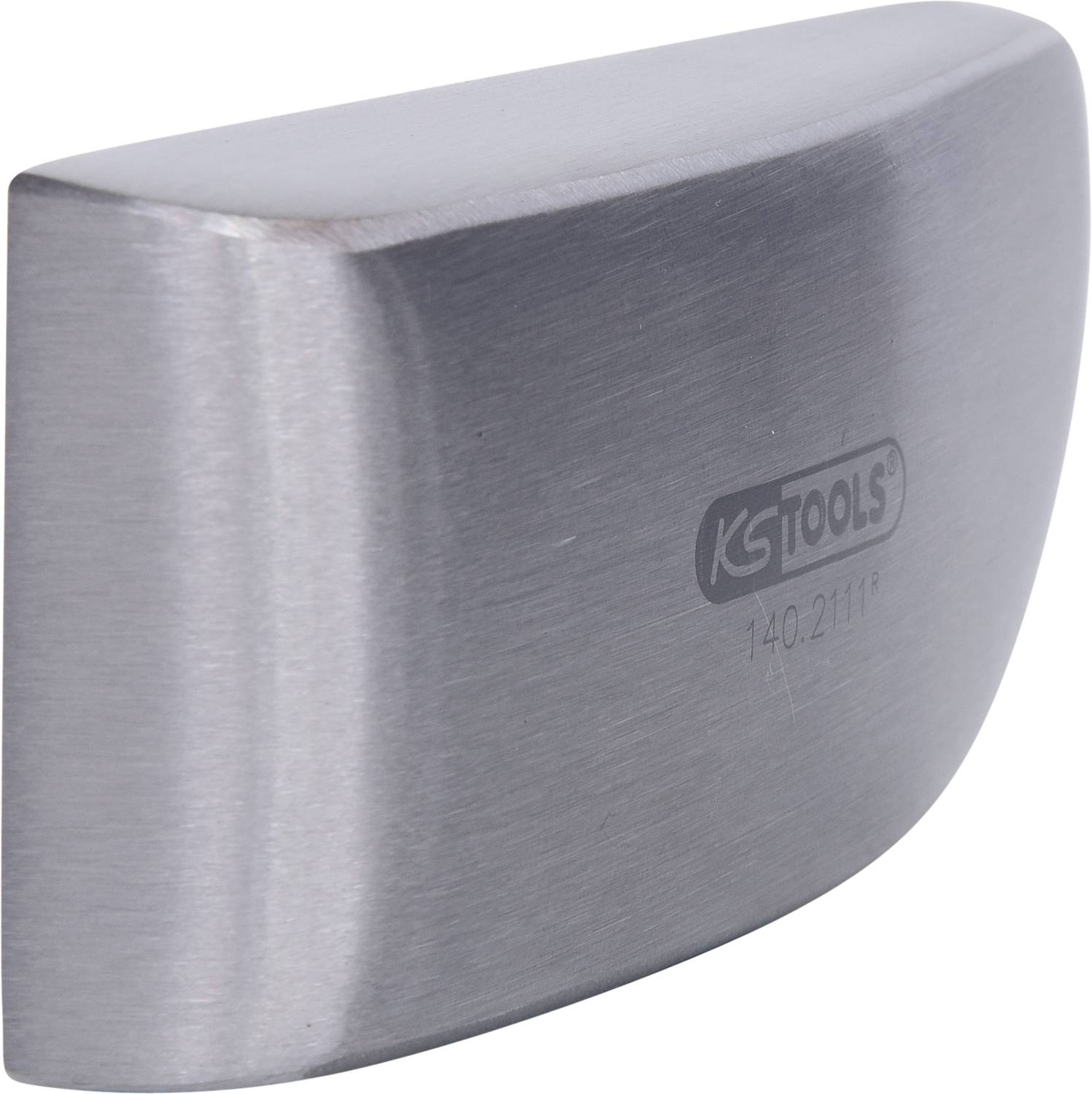 A rounded metal piece with the inscription 'KS Tools 140.2111'. It appears to be a spare part or tool component.