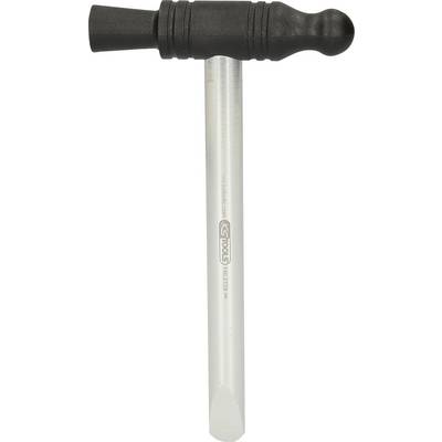 A silver hammer with a black head, suitable as a soft-faced hammer for delicate surfaces.