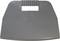 Grey plastic cover with handle, logo, and engraving. Used as protection or cover in working environments.