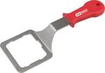 Rain and light sensor release tool, rounded inner edges and grooves