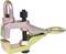 A gold-coloured metal tool with a screw mechanism, designed to clamp or pull objects. Suitable for vehicle repairs.
