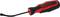 Screwdriver with red and black handle, suitable for repair work and DIY tools.