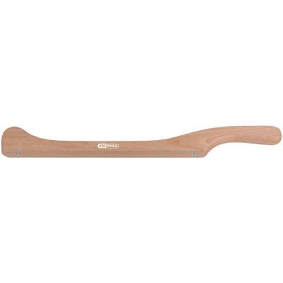 Wooden tool with a curved handle, suitable for smoothing work.