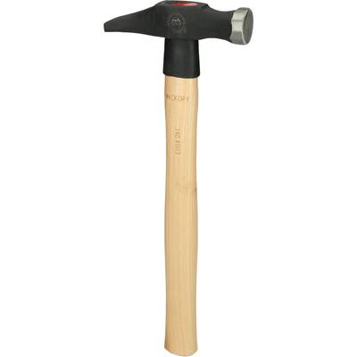 A hammer with a wooden handle and black metal head, suitable for DIY and manual work.