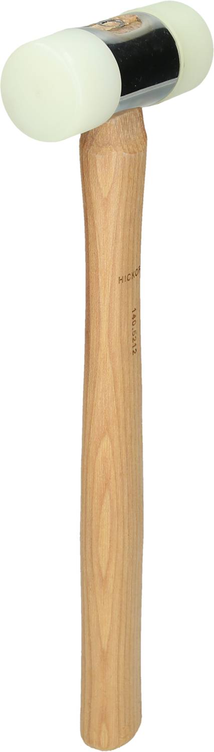 Rubber mallet with double-sided rubber head, ideal for tasks where no marks should be left, perfect for craft projects.
