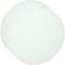 White round plastic lid on a flat surface.