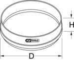 Sand sieve Ø 420 mm, wood, mesh size 2.8mm