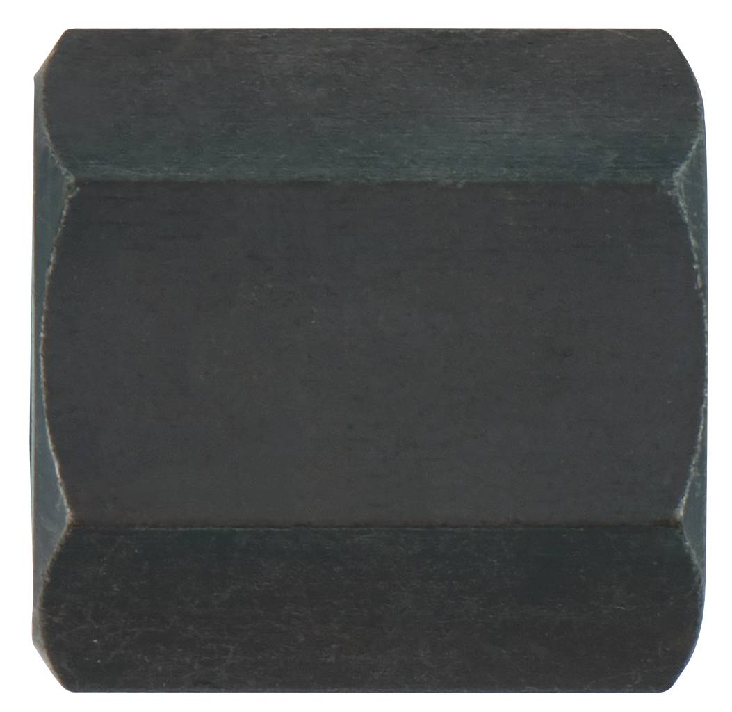 Dark, rectangular metal shape with rounded corners.
