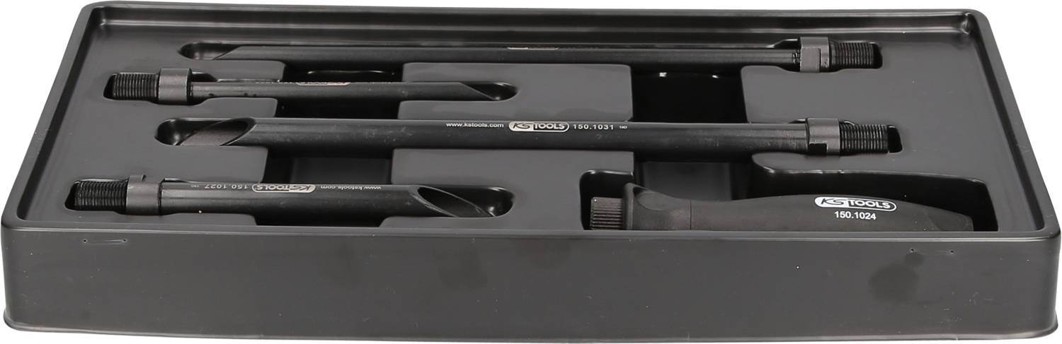 In the image, a set of extension bars and adapters are shown in a black plastic packaging.
