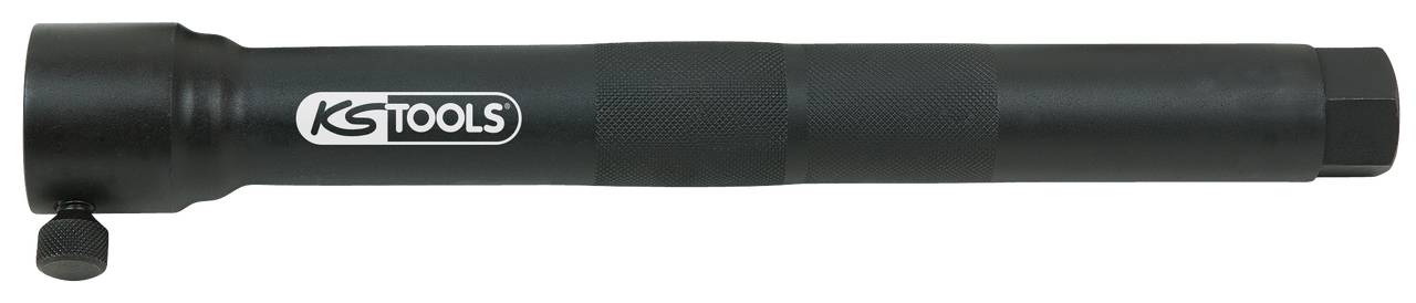 Black extension with textured handle and 'KS TOOLS' printed on the side, suitable for use with hand tools.