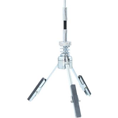 Small metal antenna with three adjustable feet, suitable for mobile use or mounting on vehicles.