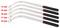 'Five open-ended spanners with different sizes: 13 mm, 15 mm, 16 mm, 17 mm, 19 mm. Ideal for hard-to-reach areas.'